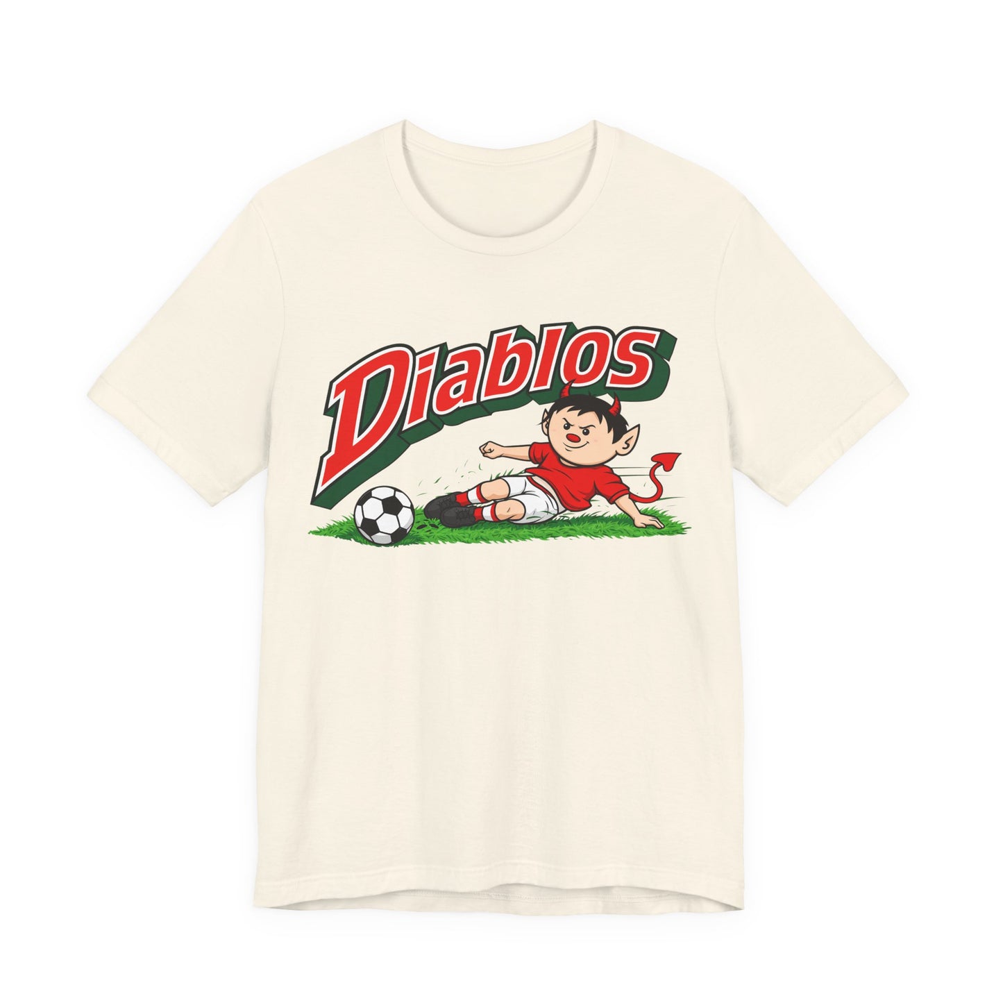 Diablos Soccer Tee — Vintage Devil Mascot Graphic T-Shirt
