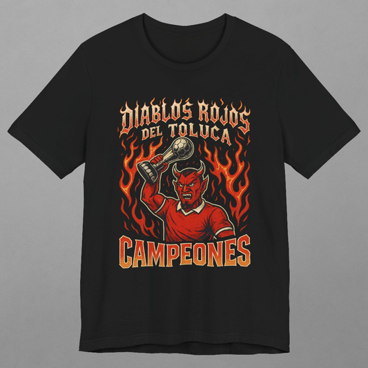 Diablos Rojos Del Toluca Campeones Tee