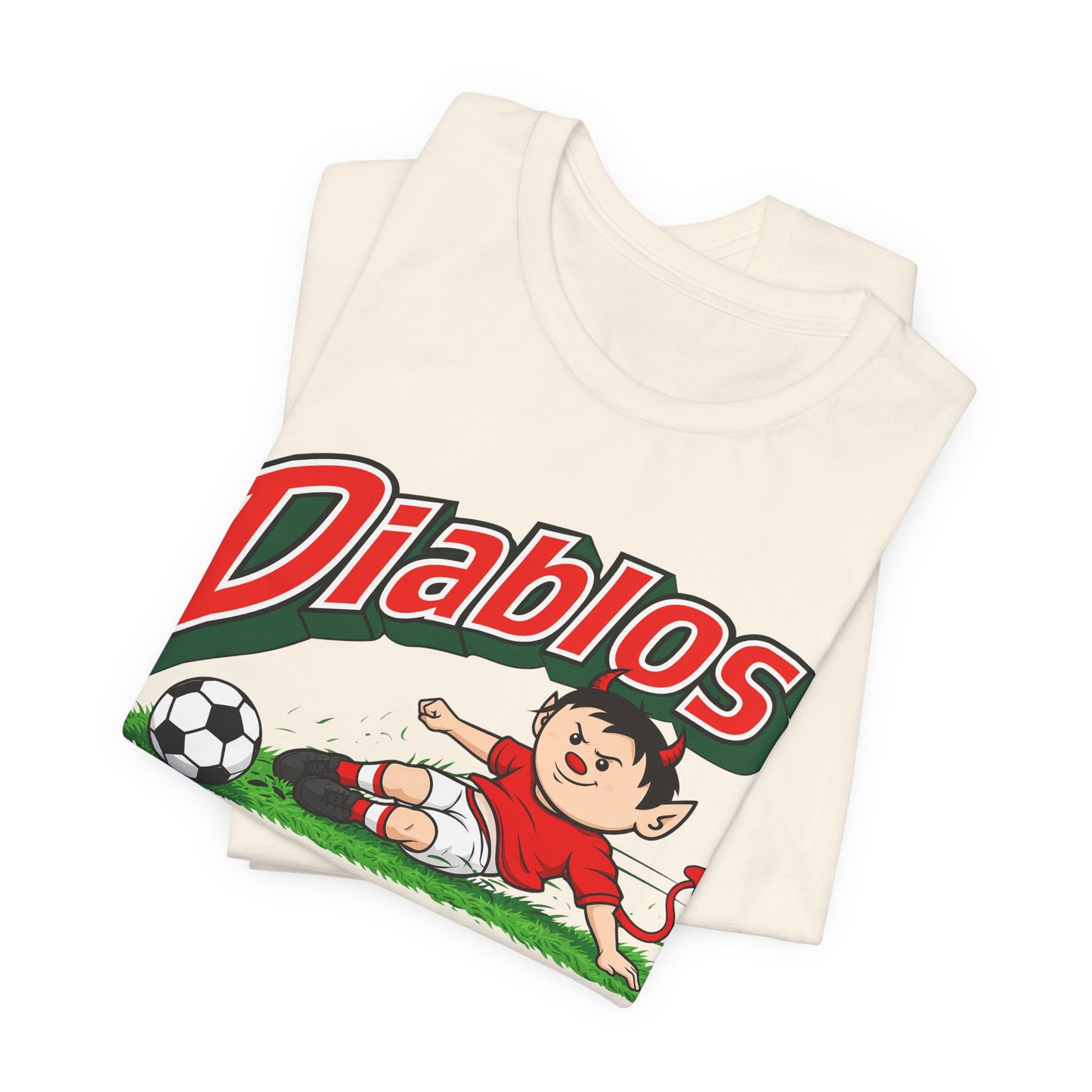 Diablos Soccer Tee — Vintage Devil Mascot Graphic T-Shirt